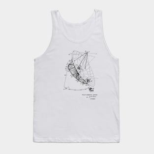 Radio Telescope Vintage Patent Drawing Tank Top